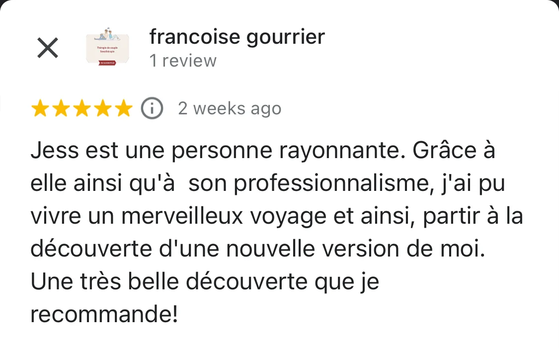 Avis client Jess Coper coaching abondance et développement personnel